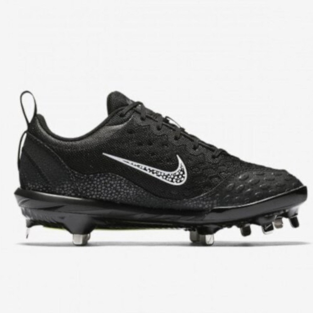 NEW Womens Nike Hyperdiamond 2 Pro Metal Softball Cleats Black / White Size 10 M